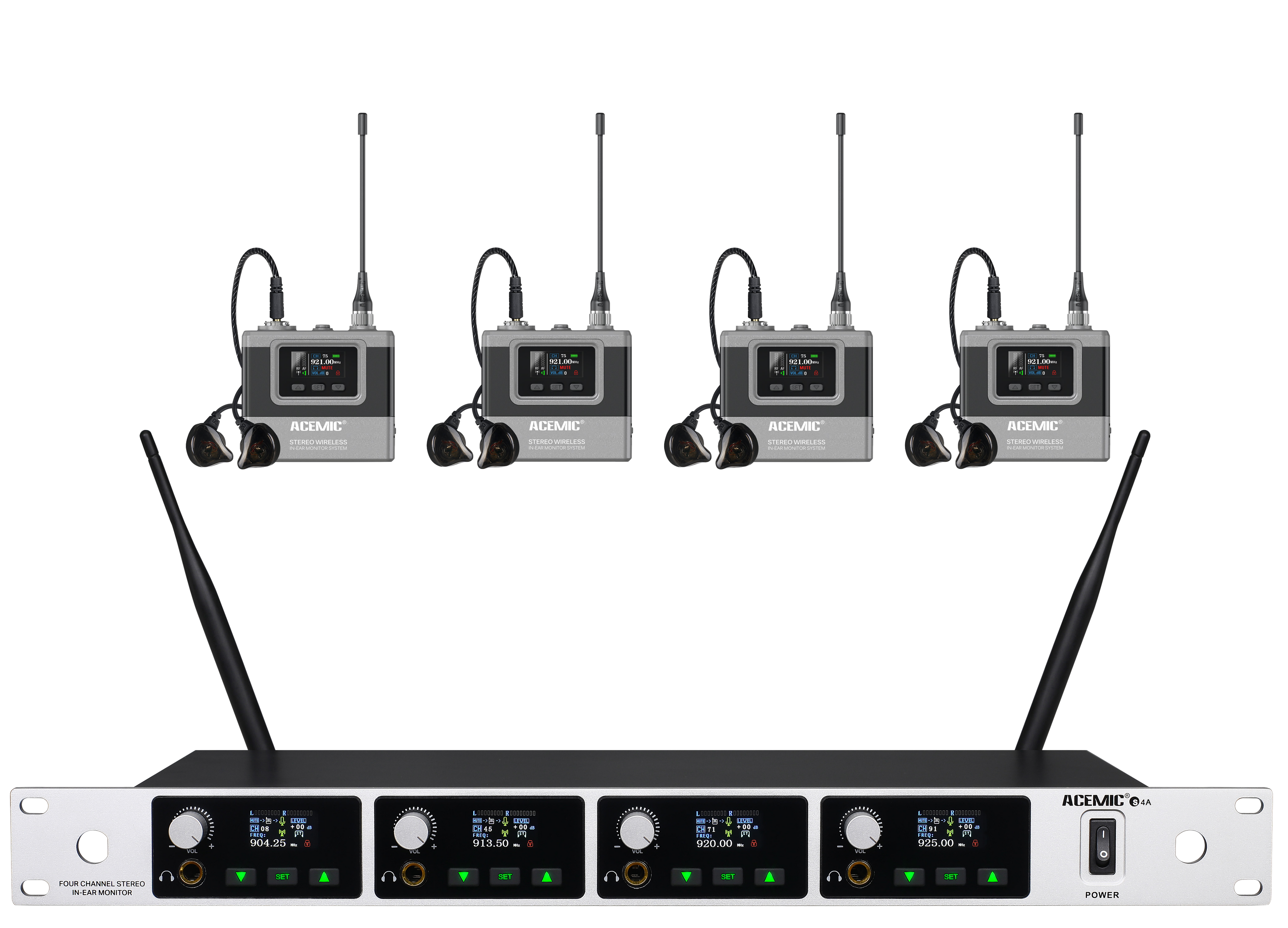 S4A Quad Channel Stereo Wireless IEM System